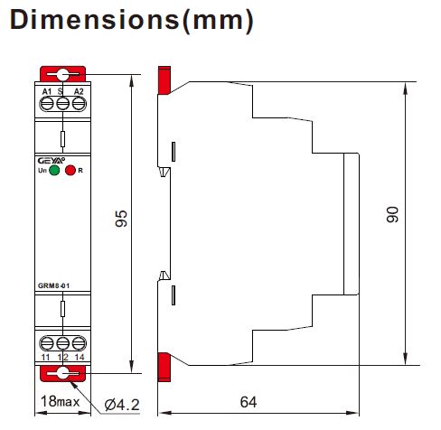 Dimensiones GRM8 ASJD