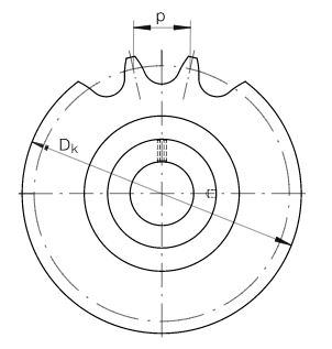 Roue tendeur pour chaîne diamètre 16mm 15 dents 12B C 10 - INA, ADAJUSA