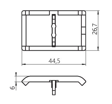 Couvercle carré en aluminium dimensions 30x30