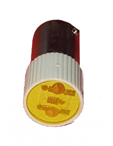 Ba9s 230 Vac yellow LED bulb