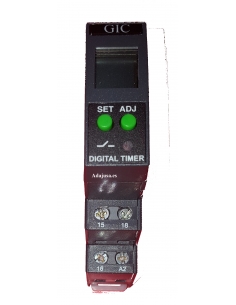 Temporizador multifunción digital carril DIN  2