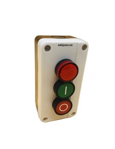 Push-button box with luminous