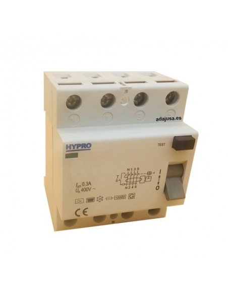 Differential 4 poles 40A 30mA Superimmunized 10kA