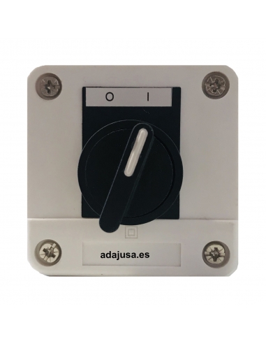 Caja selector 2 posiciones I-O completa