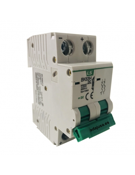 MCB circuit breaker 2 poles 2A DC -  LS