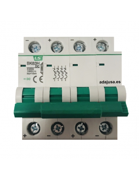 Magnetotérmico 4 polos 2A DC - LS