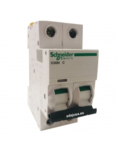 Magnetotérmico 2 polos 32A (2x32A) IC60N C 6kA - Schneider