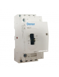 Modular contactor 63A 4 Openpoles 230Vac with manual control - Denor