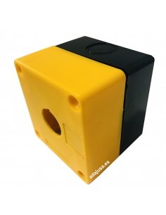 Yellow button box 1 element diameter 22 plastic 2