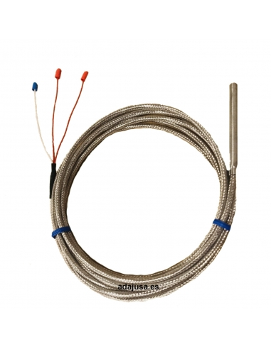 Sonda PT100 5x50 3 fios 2m
