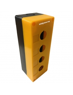 Yellow button box 4 element diameter 22 plastic 2