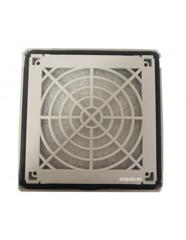 Rejilla con filtro para ventilador 160x160mm