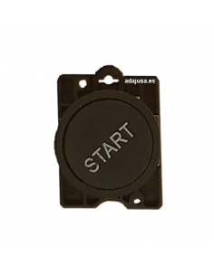 Black pushbutton inscription "START" full open contact (NO) - OUTLET 2