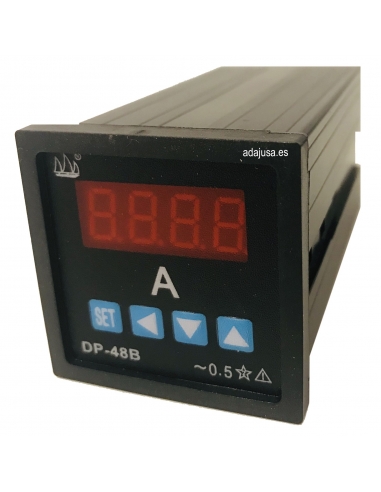 Amperímetro digital DP-48A 48x48mm display led, ADAJUSA