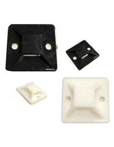 Base de 30x30mm para bridas sujetacables - bolsa de 100 unidades
