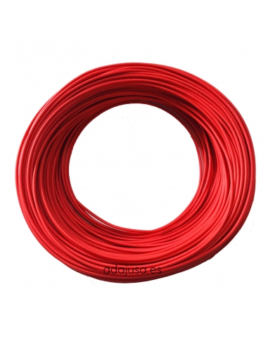 Rollo de cable flexible unipolar 1 mm2 color rojo 200m