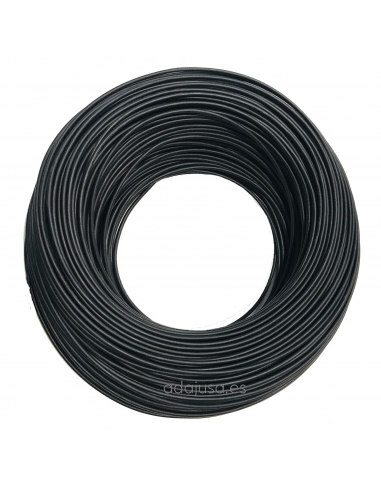 Rollo de cable flexible unipolar 4 mm2 color negro 100m