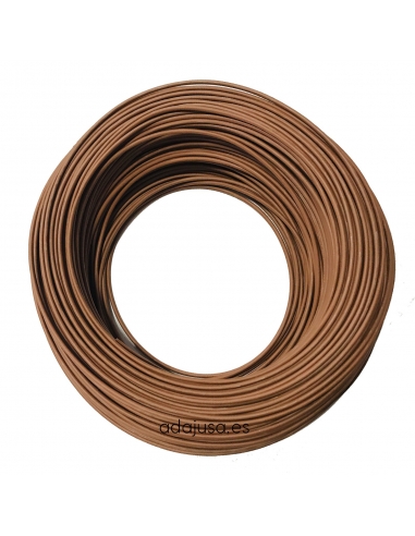 Rollo de cable flexible unipolar 2,5 mm2 color marrón 200m