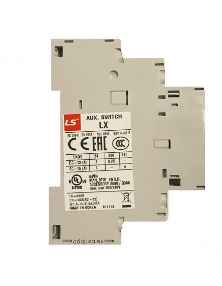 Contacto lateral disyuntor MMS-32 1NO 1NC - LS