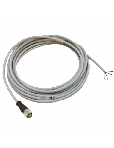 Cable 4 hilos con conector M8 hembra 10m