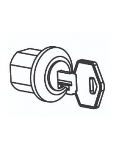 Cerradura con llave para armario - DKC 2