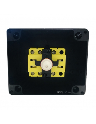 Box with three-phase switch 25A (3 poles) yellow-red - Giovenzana