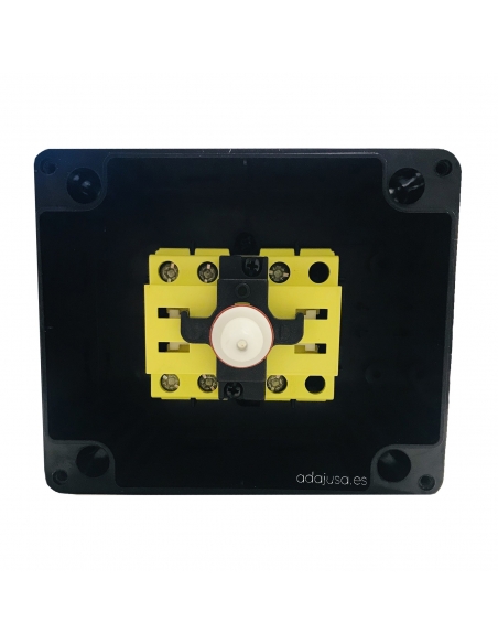 Box with three-phase switch 25A (3 poles) yellow-red - Giovenzana