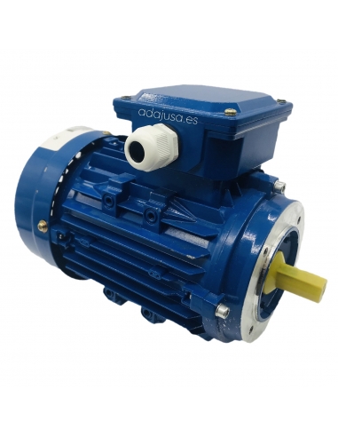 Motor trifásico 0,37Kw 0,5CV 230/400V 1000 rpm IE1 Brida B14 carcasa aluminio
