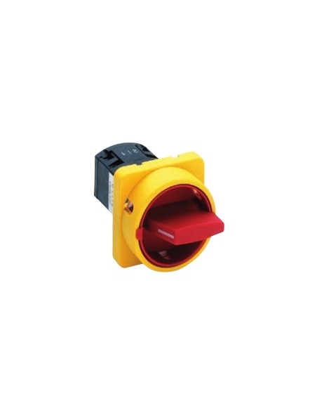 Interruptor trifásico de levas 20A Amarillo-rojo Tamaño 67