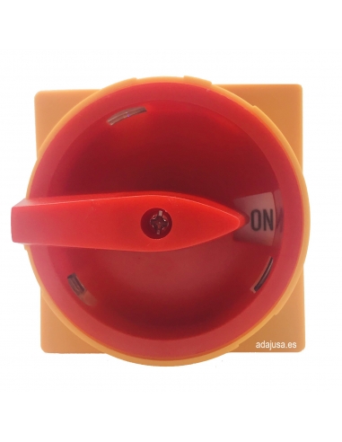 Interruptor de levas trifásico 20A Mando amarillo-rojo