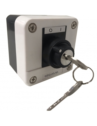 Selector box with key 2 positions O-I complete