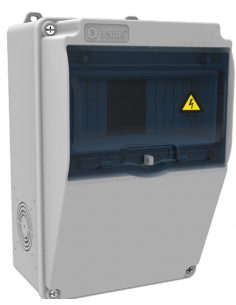 Halogen-free 155x255x138 IP44 ABS power outlet box