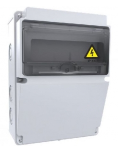 220x300x120mm HALOgen-free ABS power outlet box IP44