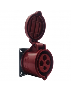 Toma de enchufe CEE-CETAC 32A 3P-N-T empotrable horizontal IP-44 2