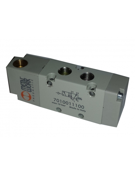 1/4 5-way monostable valve - Metal Work - ADAJUSA