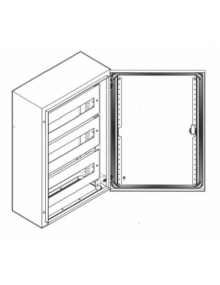 Chasis 45 módulos 3 filas 500x400 Chapa - ASJD