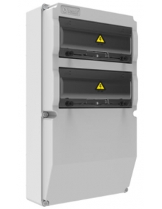 Caja de tomas de corriente 26 módulos 300x565x145mm ABS libre de halógenos IP44