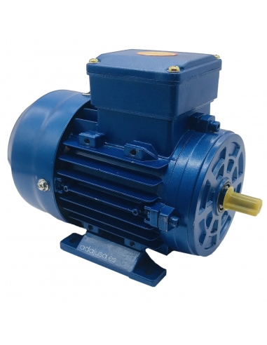 Single-phase motor 0.37Kw 0.5CV 230V 3000 rpm high starting torque, B3 leg flange