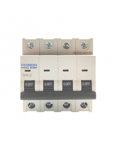 Magnetotérmico 4 polos 32A  (4x32A) - Hyundai Electric