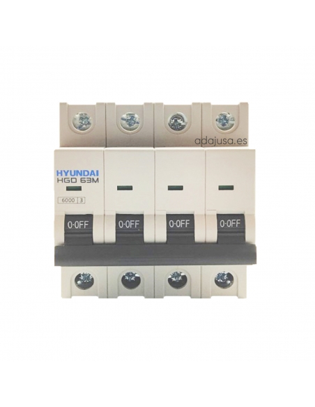 Magnetotérmico 4 polos 32A  (4x32A) - Hyundai Electric