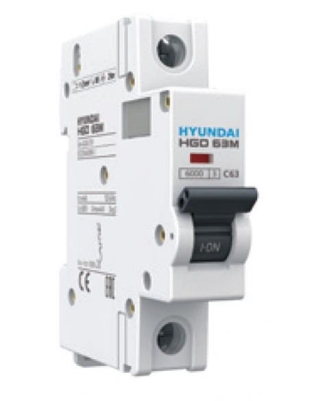 1 Pole 40A Hyundai MCB circuit breaker Switch HGD63-M1P040C | ADAJUSA