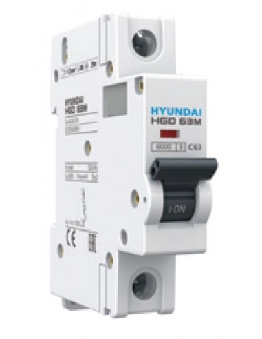 Magnetotérmico 1 pólo 63A - Hyundai Electric