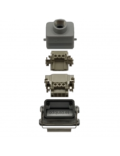 Full multipolar connector 6 poles and recessed ground side output Pg16 2