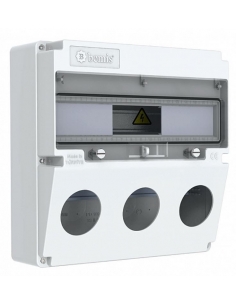 Power outlet box 17 modules 340x340x140mm machined ABS halogen-free IP44