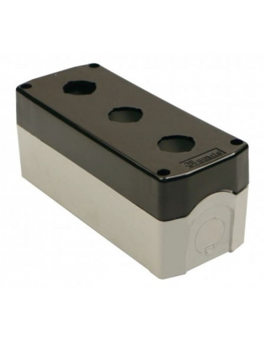 Caja botonera 3 elemento diámetro 22 plástico IP44 - Serie  BE