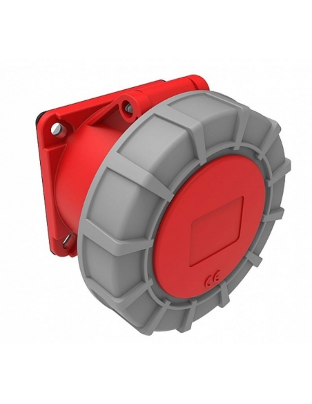 Toma de enchufe CEE-CETAC 32A 3P-T empotrable horizontal IP-67