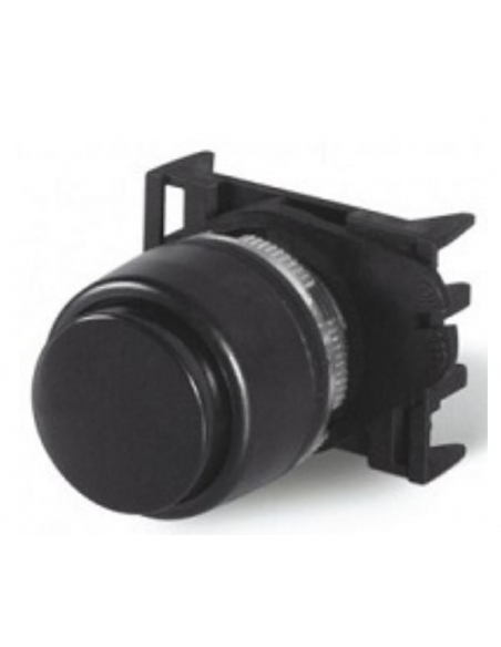 Black switch push-button head with interlock - Giovenzana