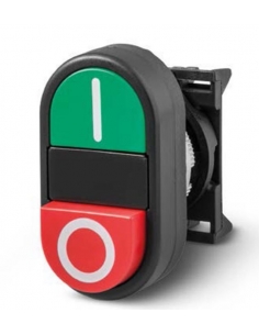 Cabeza pulsador doble verde rojo saliente PPDN - Giovenzana adajusa 2