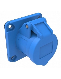 Toma de enchufe CEE-CETAC 16A 2P-T empotrable horizontal IP-44