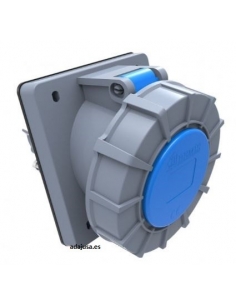 Base de enchufe industrial  empotrable 45º CEE CETAC 32A 2 Polos IP67 | ADAJUSA | precio